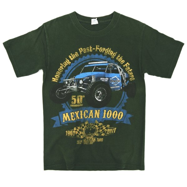 画像1: 【古着】MEXICAN 1000 50th アニバーサリー 2017 / 車・バイク Tシャツ / YAZBEK / #00273 (1)