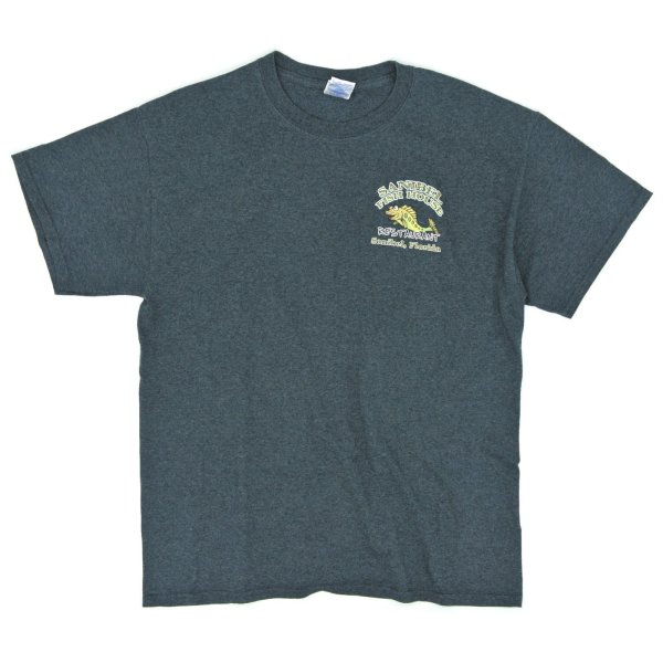 画像1: 【古着】フロリダ SANIBEL FISH HOUSE / レストラン・バー Tシャツ / ギルダン (GILDAN) / #00272 (1)