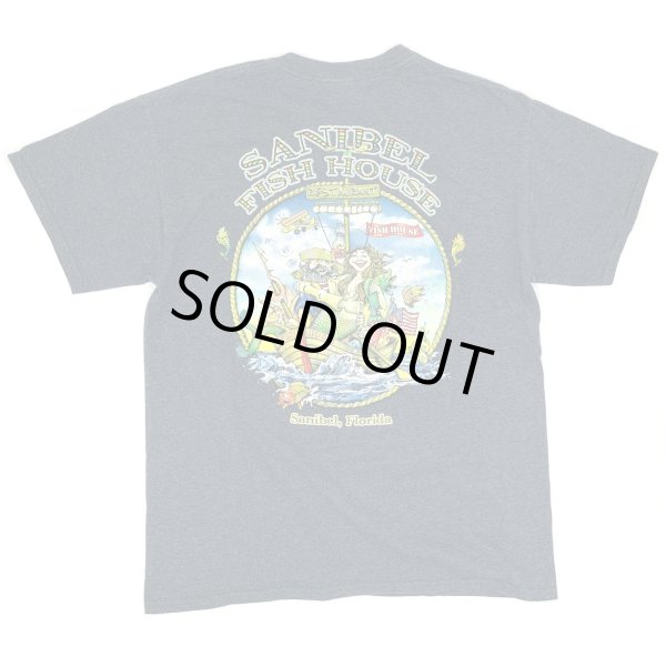 画像2: 【古着】フロリダ SANIBEL FISH HOUSE / レストラン・バー Tシャツ / ギルダン (GILDAN) / #00272 (2)