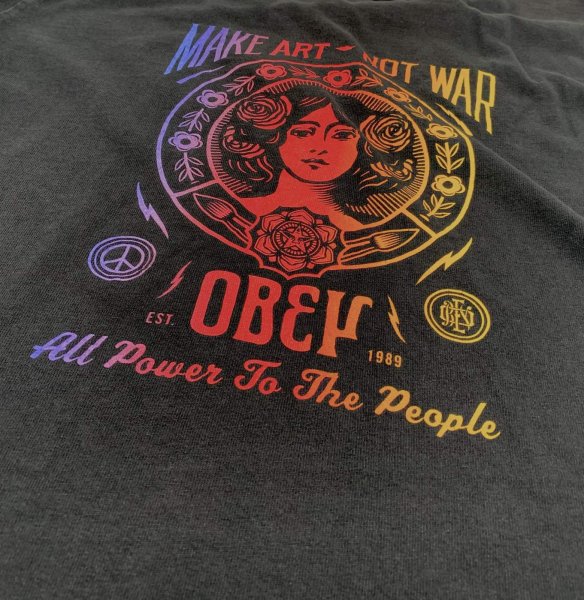 画像4: 【古着】MAKE ART - NOT WAR / ストリート Tシャツ / オベイ (OBEY) / #00275 (4)