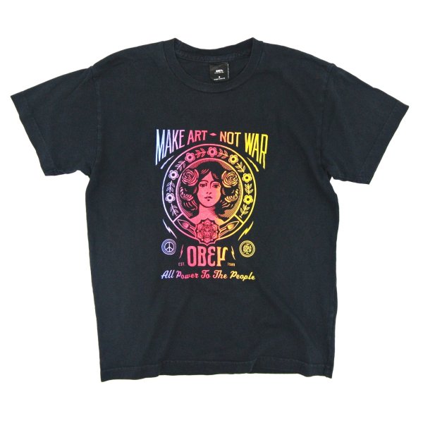 画像1: 【古着】MAKE ART - NOT WAR / ストリート Tシャツ / オベイ (OBEY) / #00275 (1)