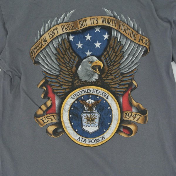 画像3: 【古着】AIR FORCE / ミリタリー・米軍 Tシャツ / ベイサイド (BAYSIDE) / #00277 (3)