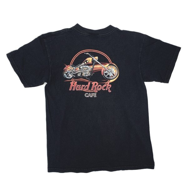 画像2: 【古着】Hard Rock Cafe Gatlinburg ハードロックカフェ テネシー州 / バイク Tシャツ / ギルダン (GILDAN) / #00281 (2)