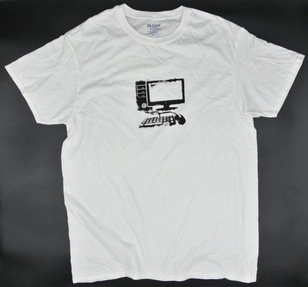 画像1: 【古着】パソコン デスクトップ Tシャツ / その他デザイン Tシャツ / ギルダン (GILDAN) / #00301 (1)
