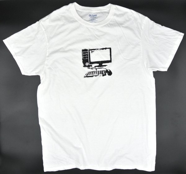 画像1: 【古着】パソコン デスクトップ Tシャツ / その他デザイン Tシャツ / ギルダン (GILDAN) / #00301 (1)