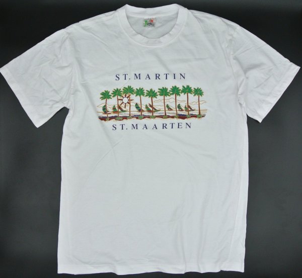 画像1: 【古着】ST.MARTIN セントマーチン島 カリブ海 Tシャツ / CARIBEAN T'S / #00307 (1)
