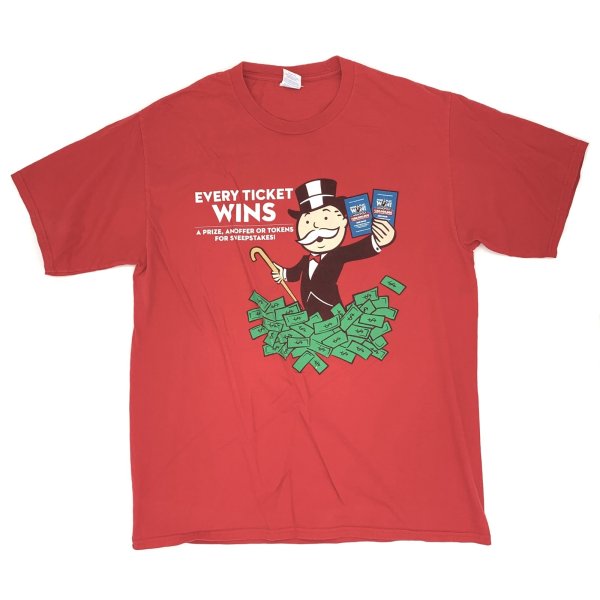 画像1: 【古着】MONOPOLY モノポリー Tシャツ / PORT&COMPANY / #00326 (1)