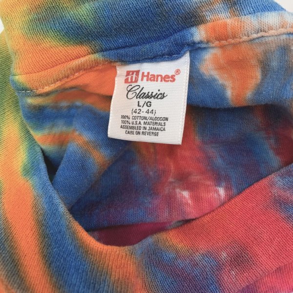 画像4: 【古着】タイダイ柄 Tシャツ / ヘインズ (Hanes) / #00337 (4)