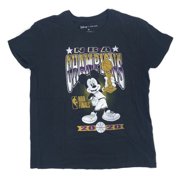 画像1: 【古着】Disney x JUNK FOOD コラボ Tシャツ / アニメ スポーツ Tシャツ / #00353 (1)