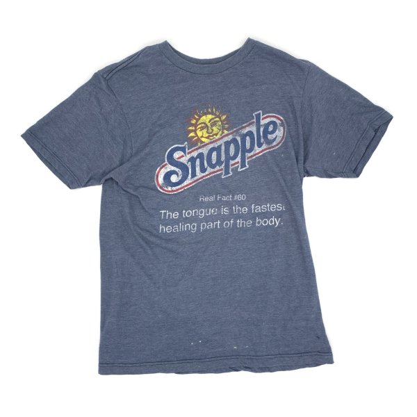 画像1: 【古着】Snapple スナップル ジュース Tシャツ / #00360 (1)