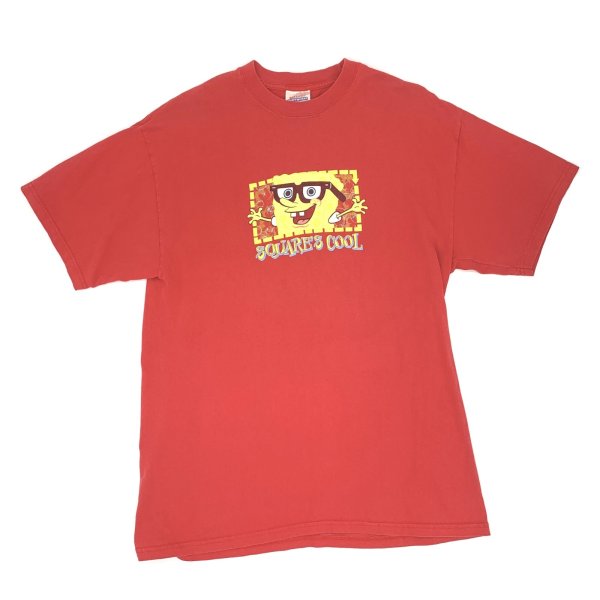 画像1: 【古着】SpongeBob スポンジボブ Tシャツ / ヘインズ Hanes / #00372 (1)