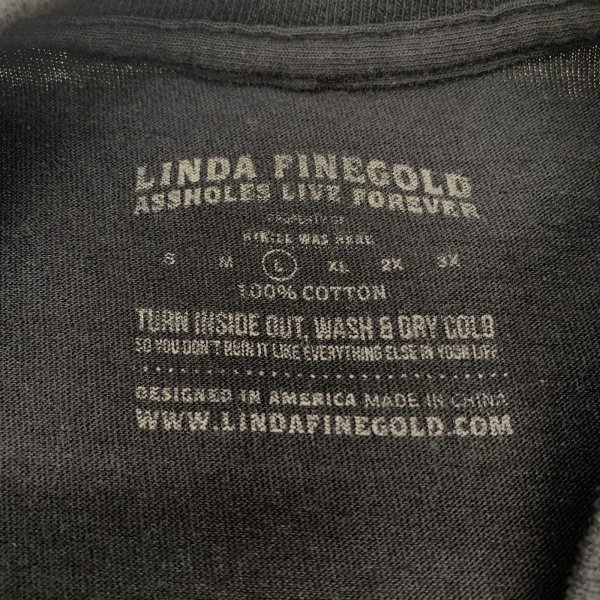 画像5: 【古着】ASSHOLES LIVE FOREVER Tシャツ / LINDA FINEGOLD / #00373 (5)