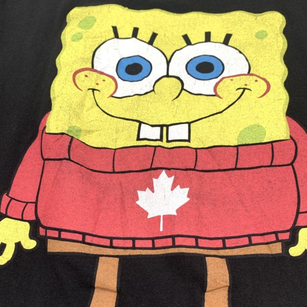画像3: 【古着】SpongeBob スポンジボブ カナダ Tシャツ / #00377 (3)