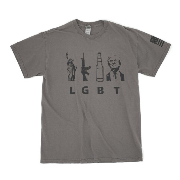 画像1: 【古着】Liberty Gun Beer Trump Tシャツ / #00431 (1)