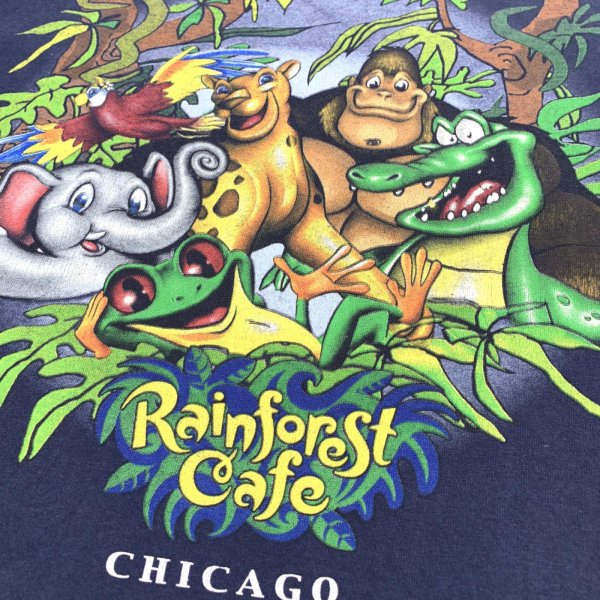 画像4: 【古着】RAIN FOREST レインフォレストカフェ Tシャツ / #00447 (4)