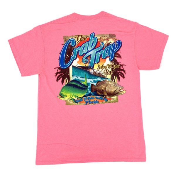 画像1: 【古着】フロリダ CRAB TRAP Tシャツ / #00512 (1)