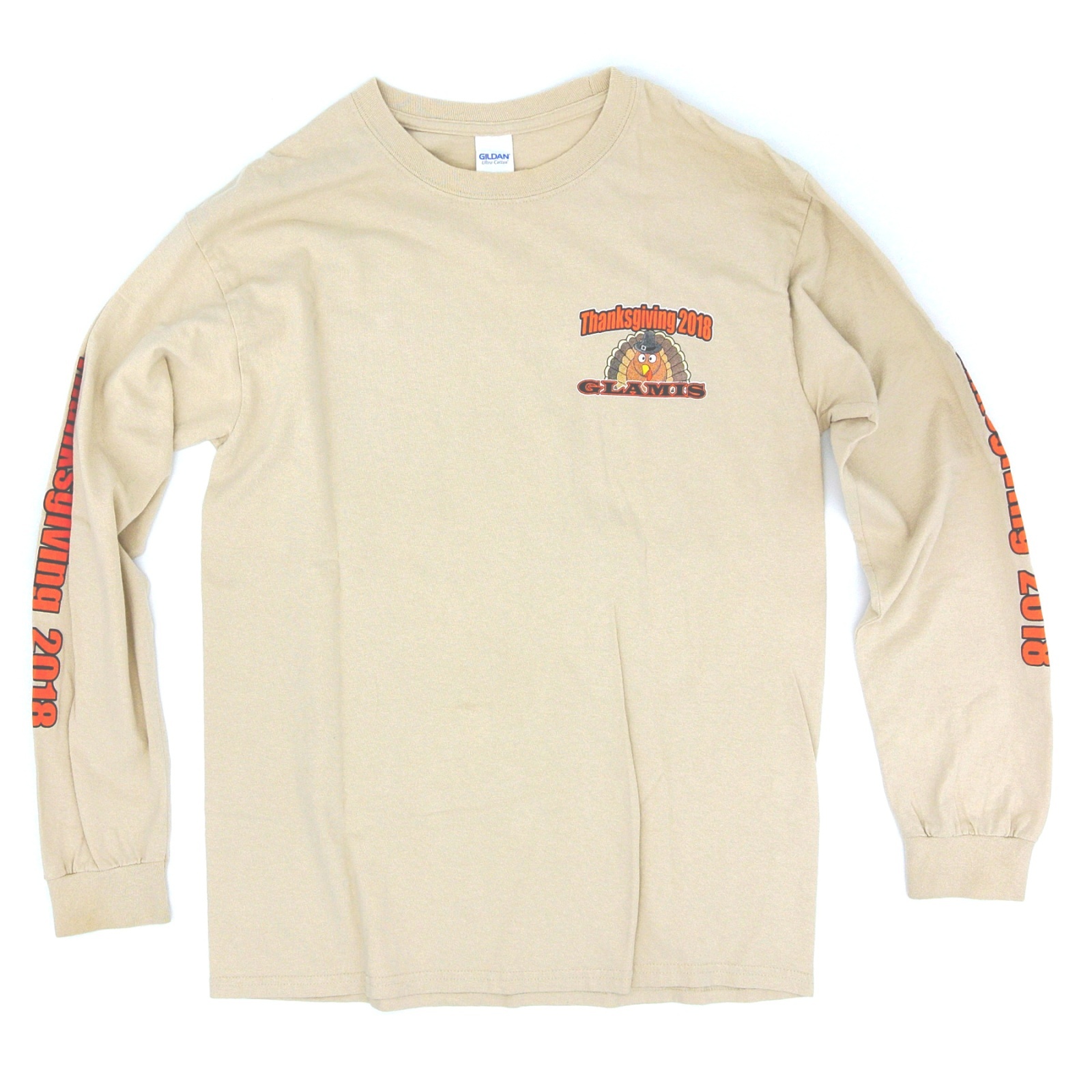 【古着】GLAMIS サンクスギビング 2018 / 車・バイク Tシャツ / ギルダン (GILDAN) / #00271